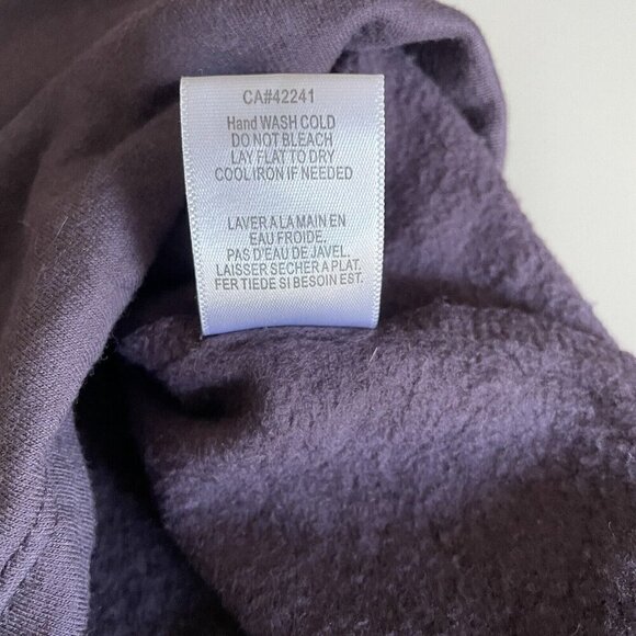 Young Fabulous & Broke Noelle Lace-Up Sweatshirt Purple/Plum Small Cozy Boho - Picture 8 of 8